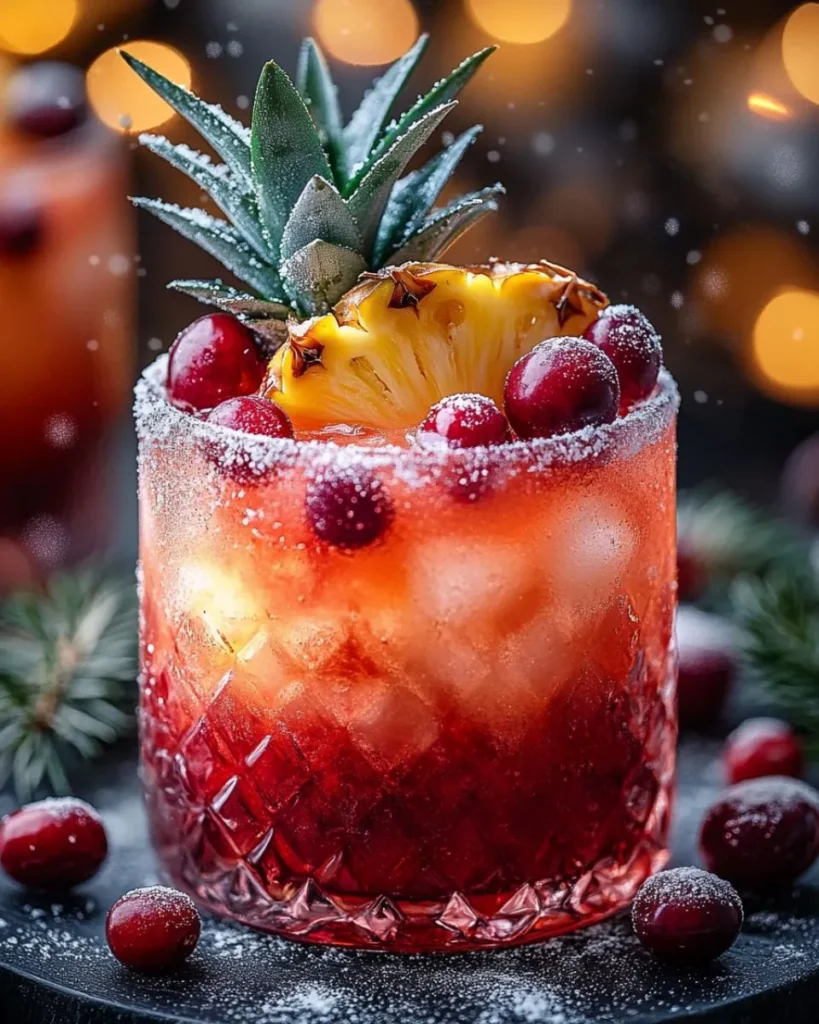 Learn how to make a refreshing Pineapple Cranberry Christmas Drink with just two simple ingredients. Perfect for holiday parties, this festive non-alcoholic recipe is easy, delicious, and a crowd-pleaser for all ages!