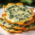 Spinach Dip Cheese Crisps